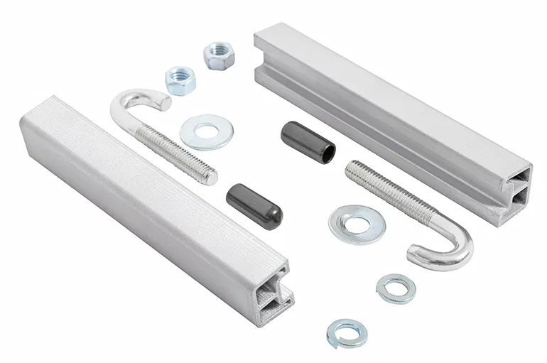 DZ97910 – DEE ZEE Tool Box Mounting Kit, Includes Pair of Aluminum J-Hooks And Hardware For Aluminum Beds
